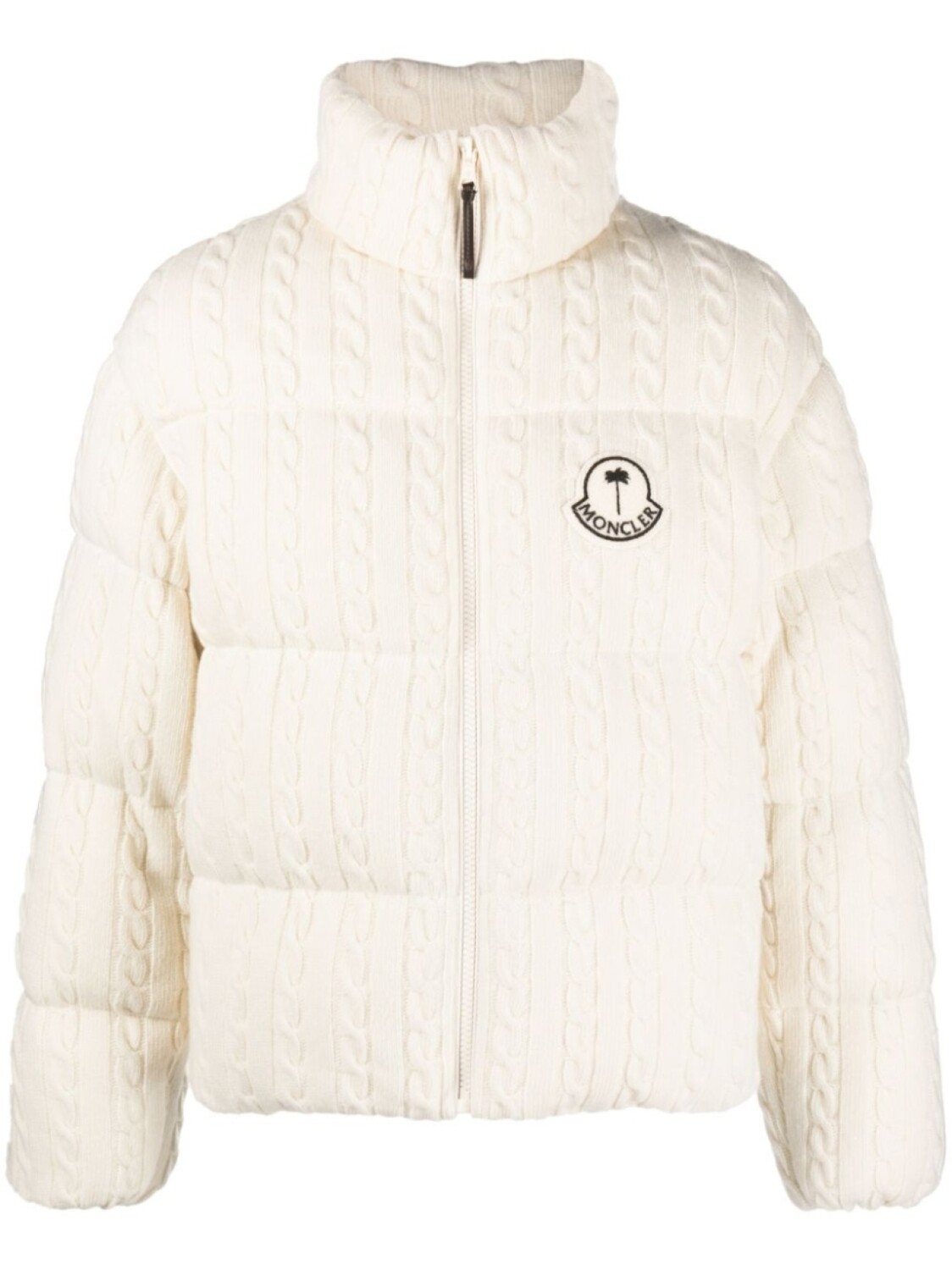 

Пуховик Dendrite из коллаборации с Palm Angels Moncler, нейтральный цвет