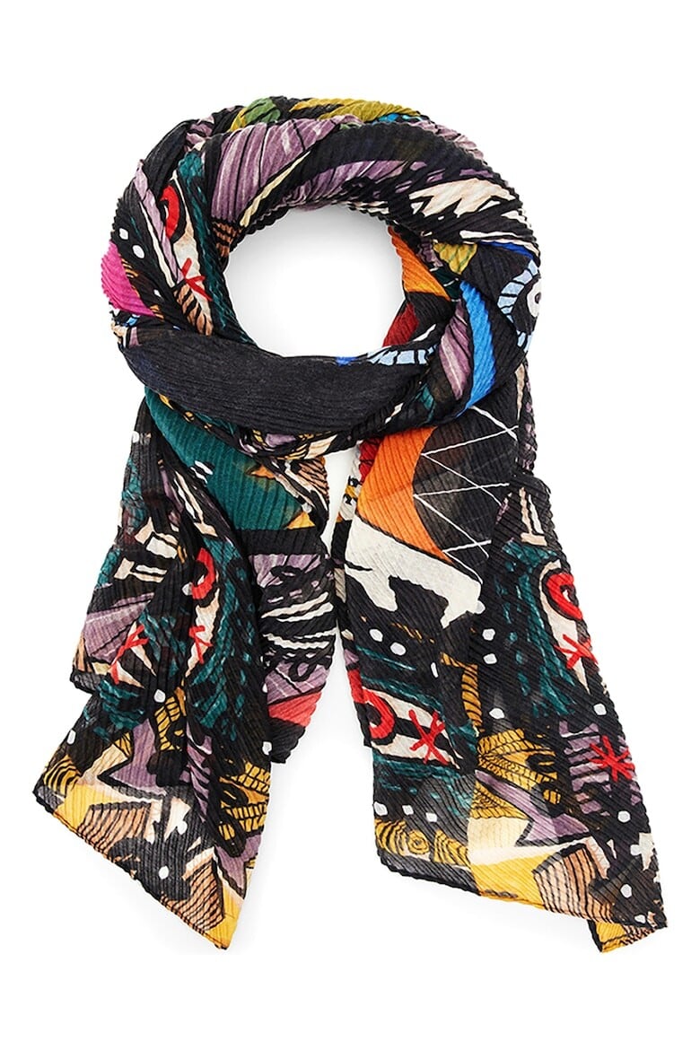 

Фигурный шарф Desigual, зеленый