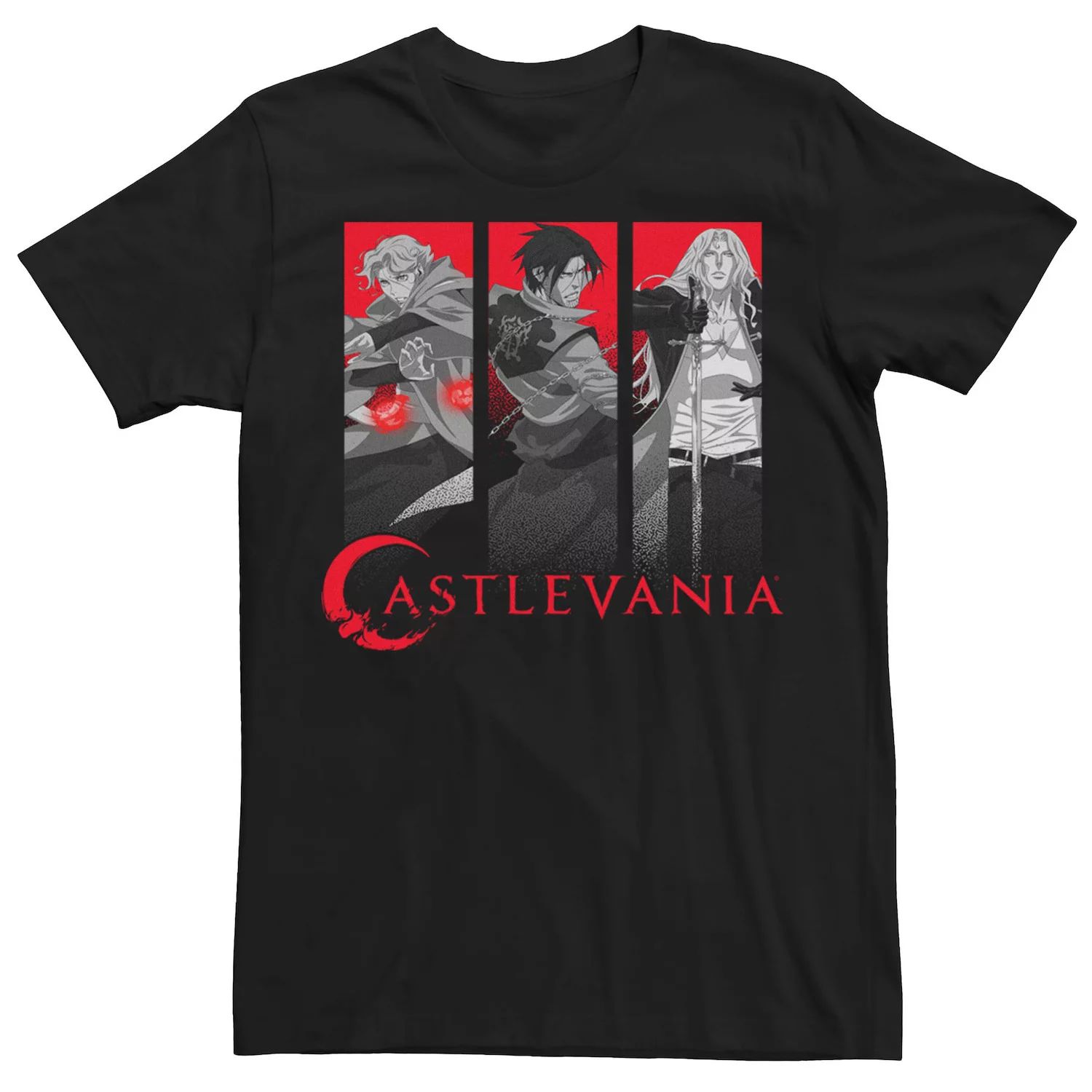 Мужская футболка Netflix Castlevania Trio со вставками Licensed Character цена и фото