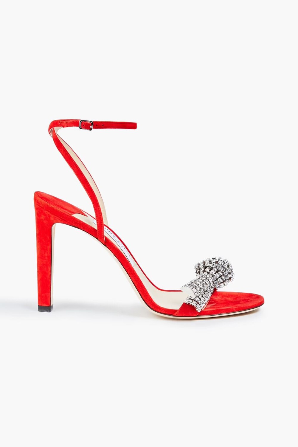 

Босоножки Thyra 100 с декором Jimmy Choo, цвет Tomato red