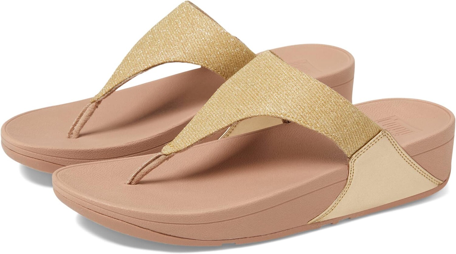 

Шлепанцы Lulu Shimmerlux Toe Post Sandals FitFlop, цвет Platino