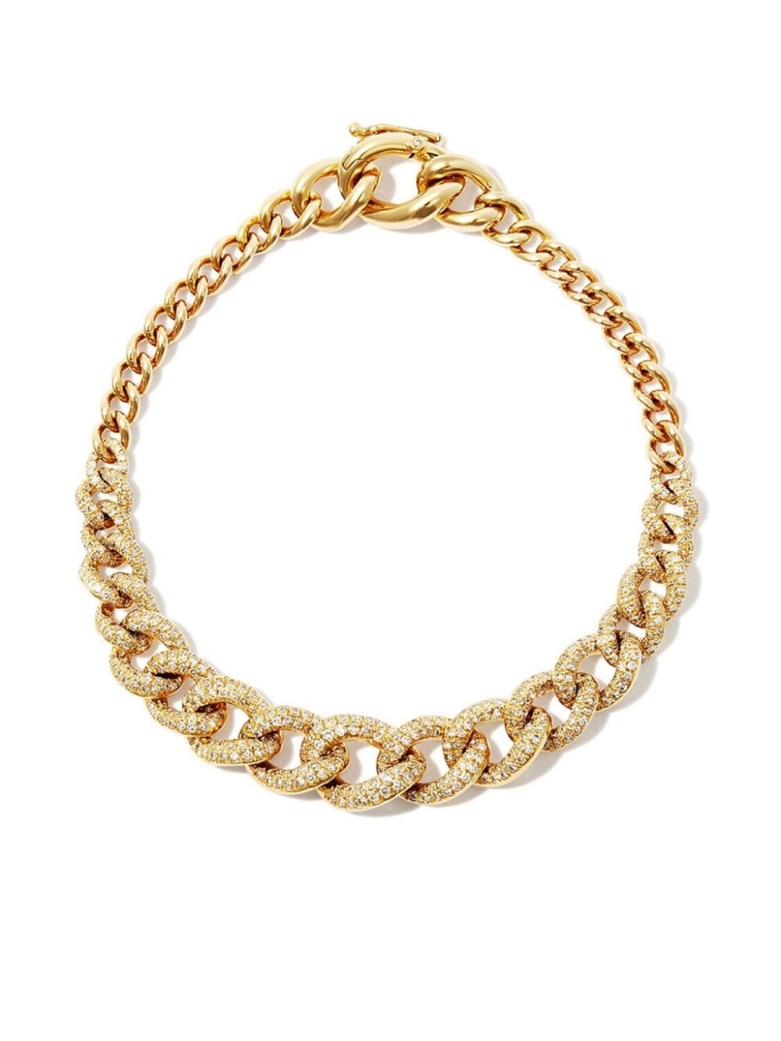 

Браслет Diamond Gradual Pave Link из желтого золота SHAY, золотой