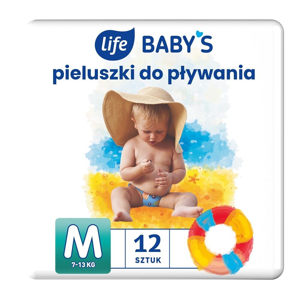 

Подгузники для плавания для детей Life Baby`s Swimmers 2, 12 шт