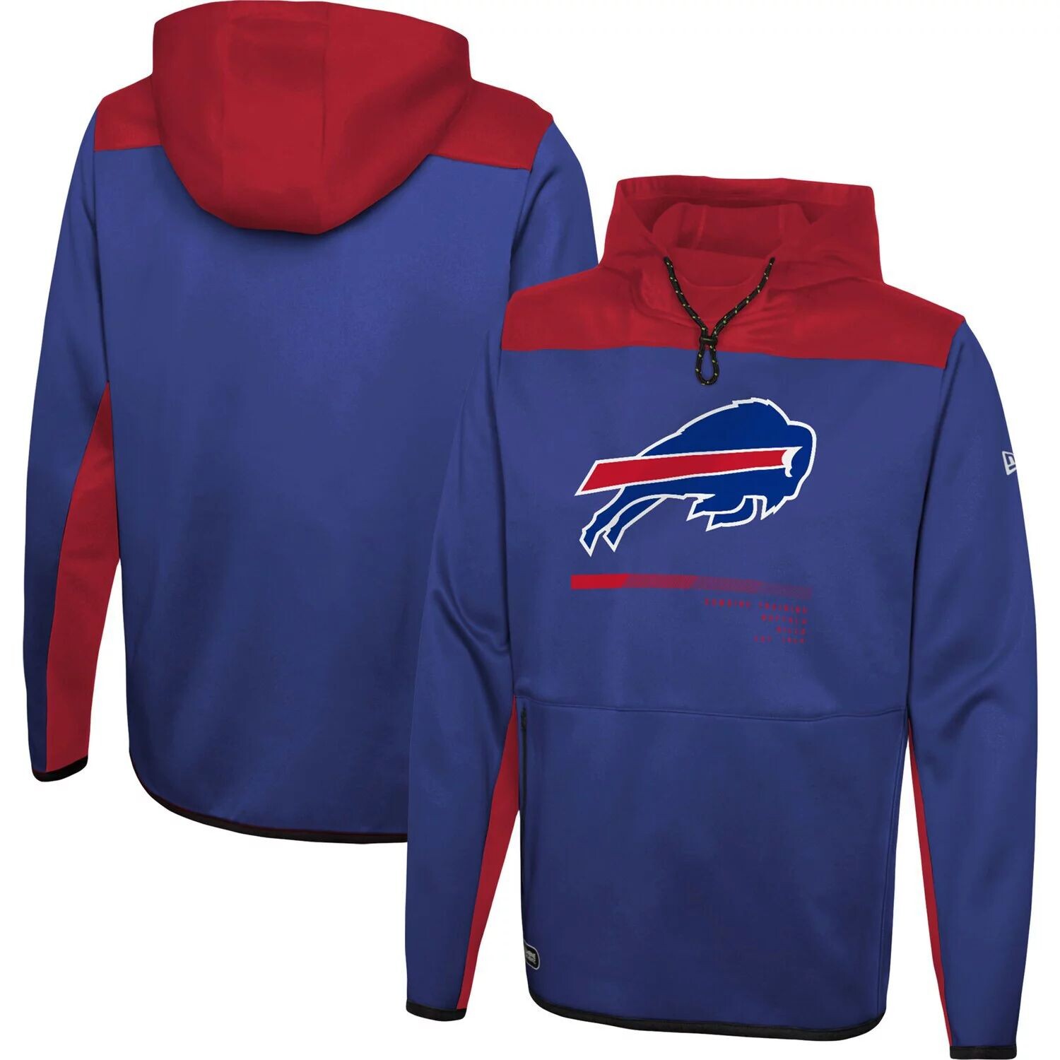 

Мужской пуловер с капюшоном Royal Buffalo Bills Hard Hitter New Era