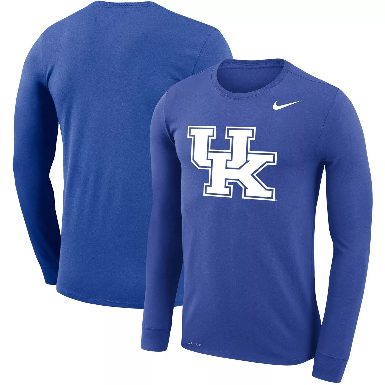 

Мужская футболка с длинным рукавом с логотипом Royal Kentucky Wildcats Big & Tall Primary Logo Legend Performance Nike