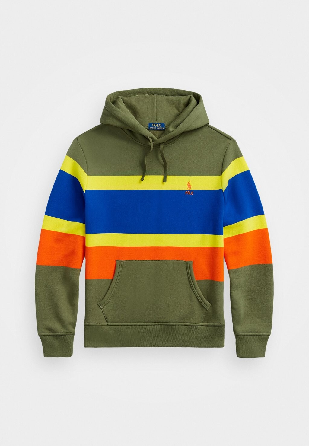 

Hoodie STRIPED FLEECE HOODIE Polo Ralph Lauren, темно-шалфейный мульти