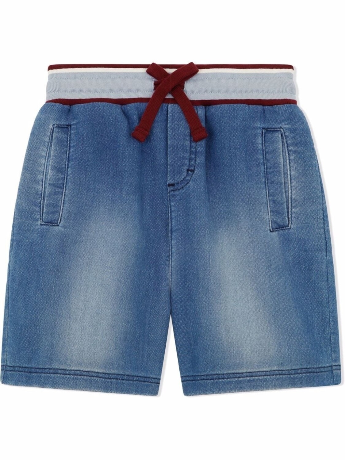 

Dolce & Gabbana Kids джинсовые шорты с кулиской и нашивкой-логотипом, синий
