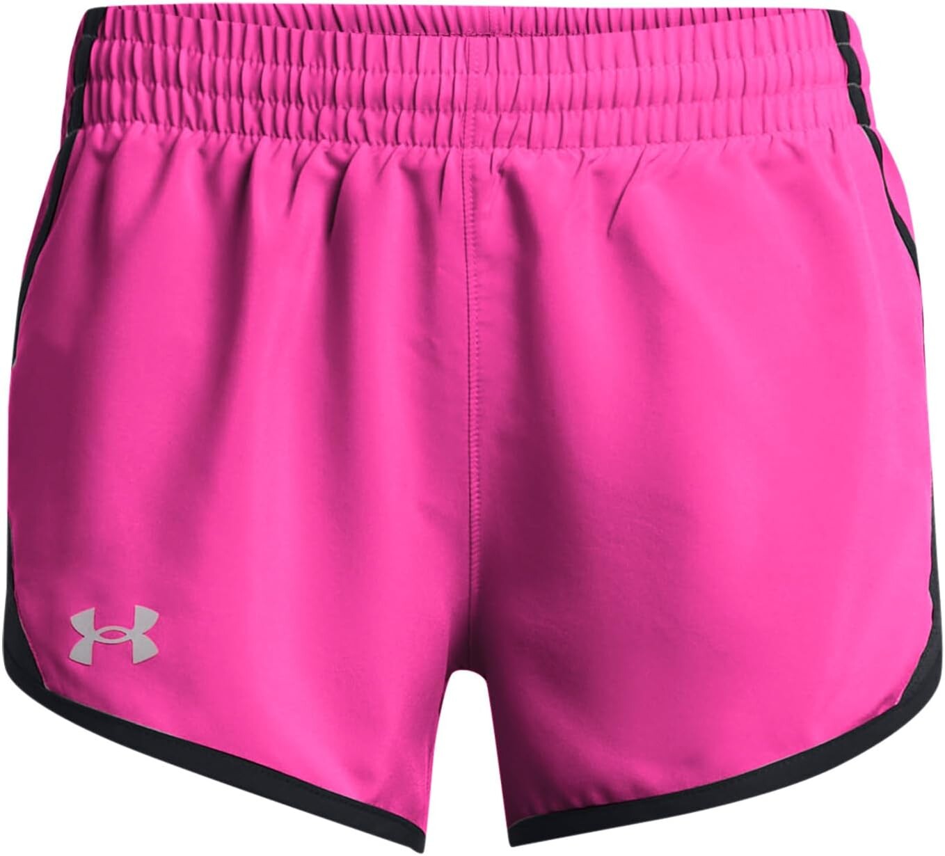 

Шорты Under Armour Kids Fly By Shorts, цвет Rebel Pink/Black/Reflective