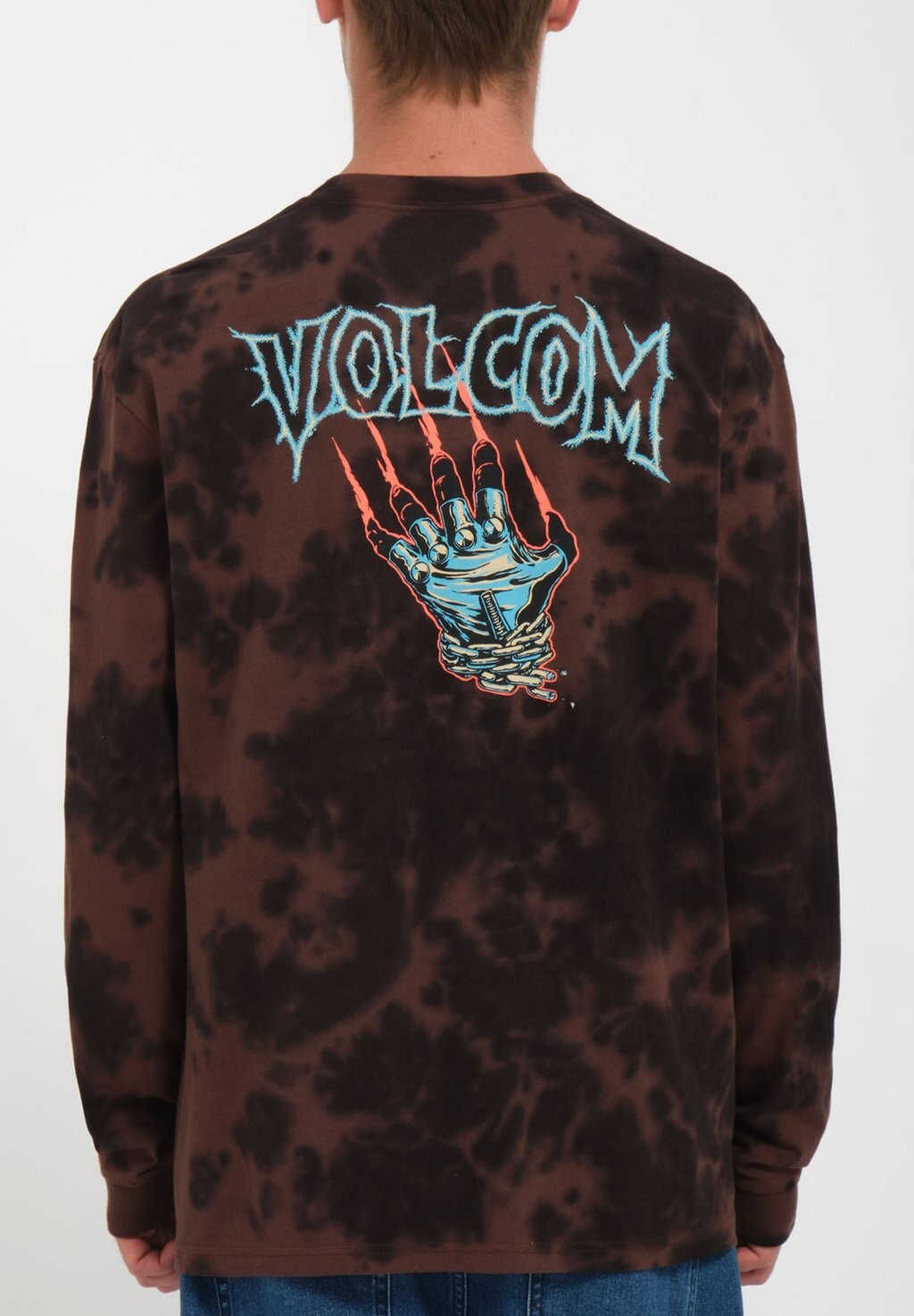 

Футболка с длинным рукавом Featured Artist Max Sherman Lst Volcom, цвет bitter chocolate