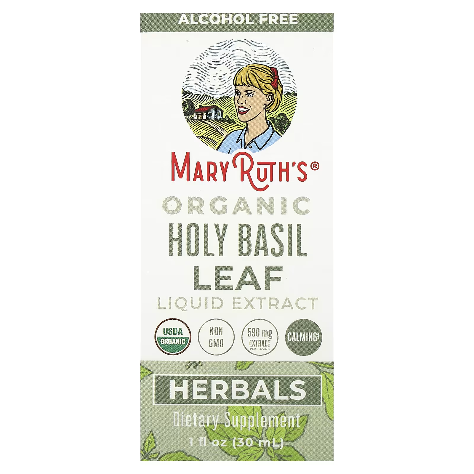 Экстракт листьев базилика MaryRuth's 590 мг