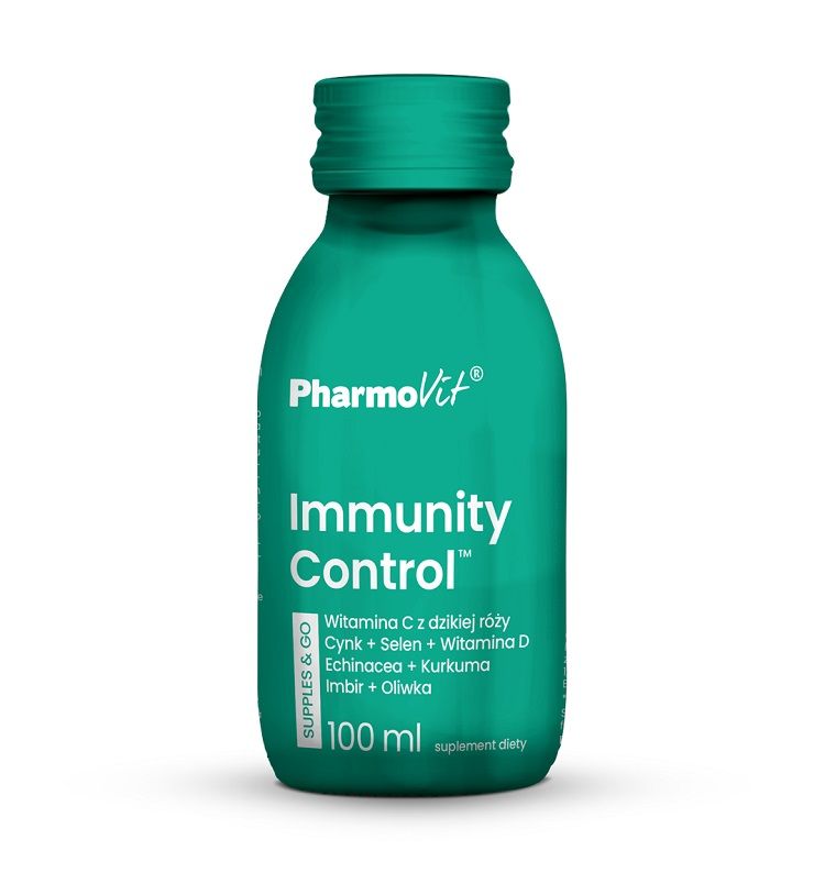 Препарат, укрепляющий иммунитет Pharmovit Supples & Go Immunity Control, 100 мл препарат укрепляющий иммунитет pharmovit supples