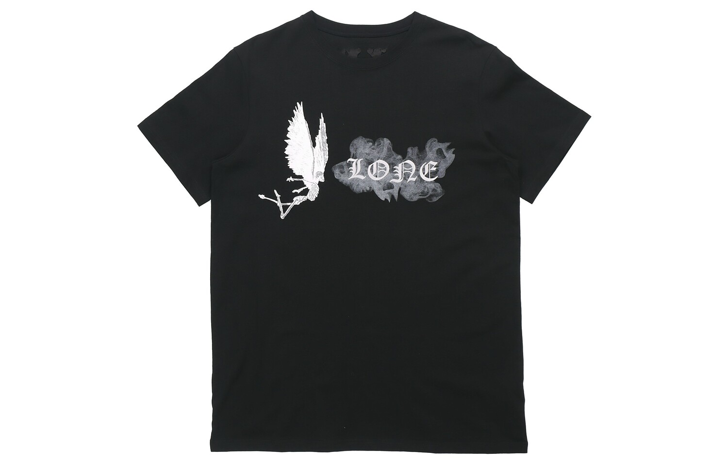

Футболка унисекс Vlone Smoke Demon Angel с буквенным логотипом, черная