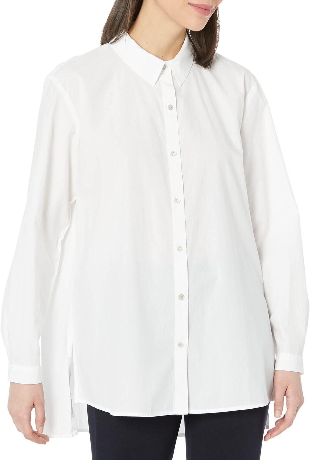 

Классическая рубашка с воротником Eileen Fisher, белый