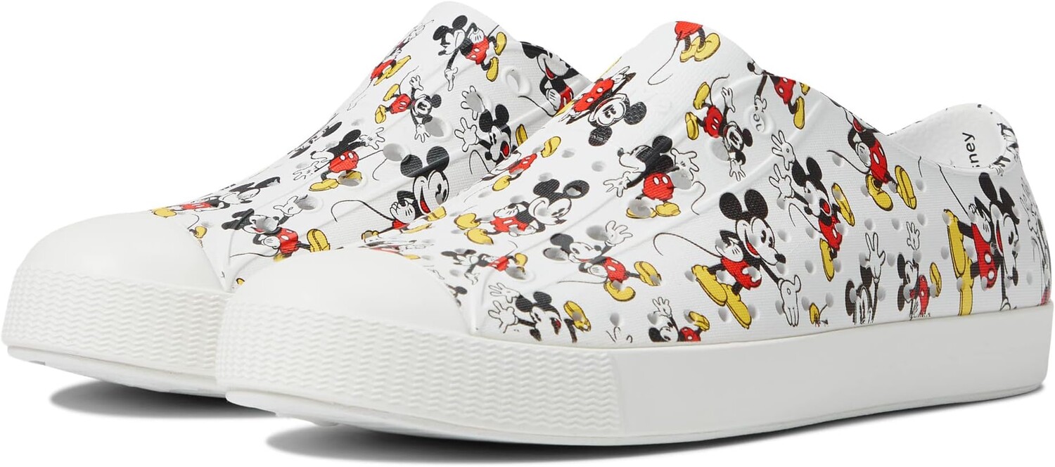

Кроссовки Jefferson Disney Print Native Shoes Kids, цвет Shell White/Shell White/Mickey All Over Print