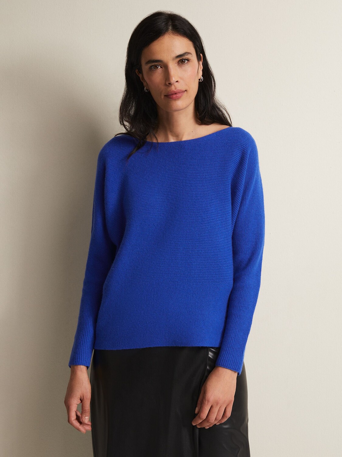 

Шерстяной кашемировый джемпер Isabella Phase Eight, синий