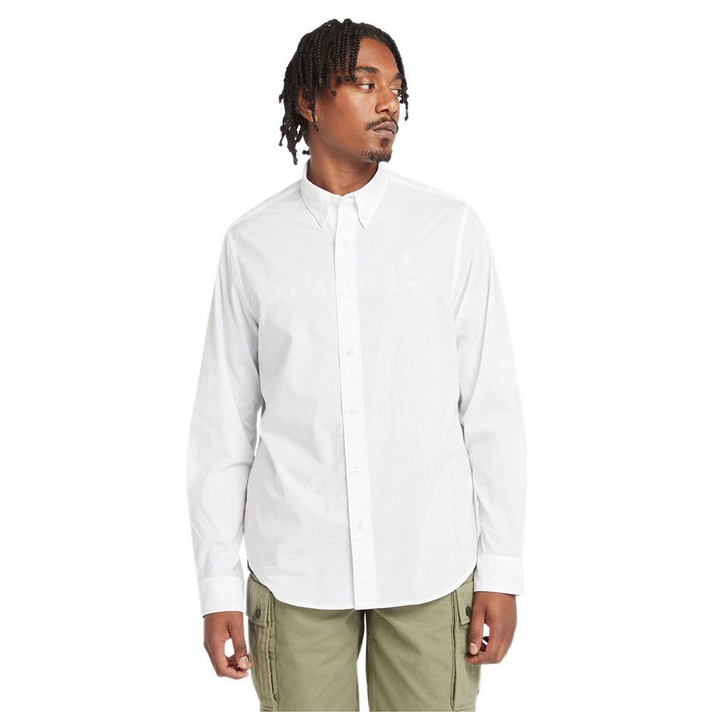Рубашка с длинным рукавом Timberland Solid Poplin, белый