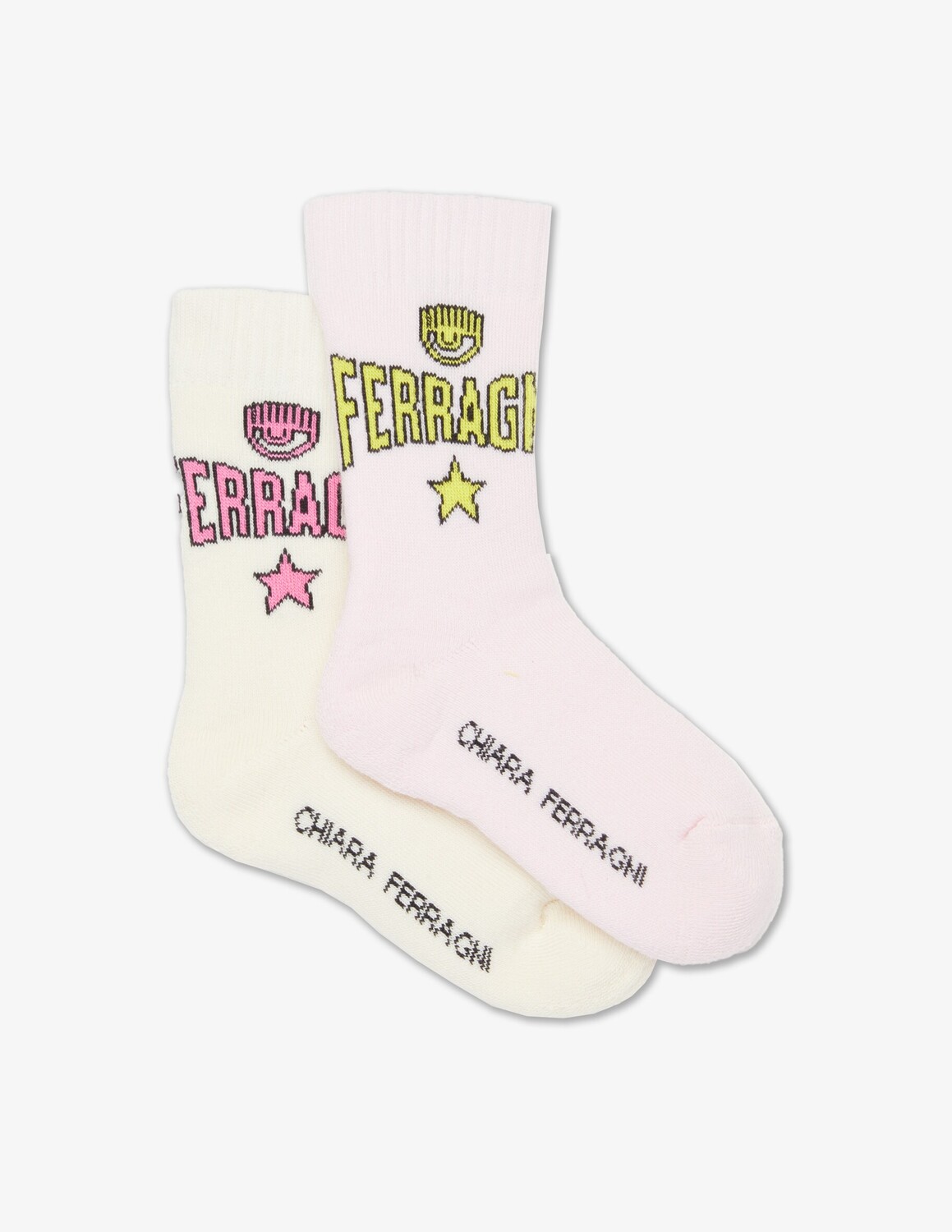 

Хлопковые носки Maxilogomania Chiara Ferragni, белый