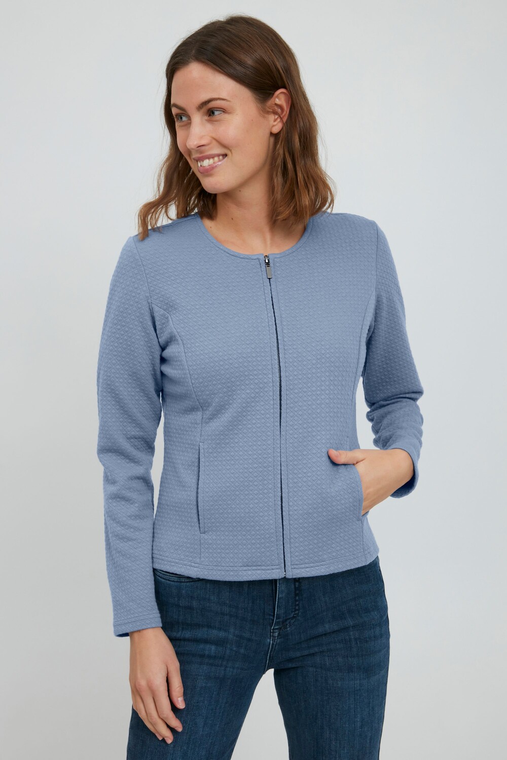 

Кардиган Fransa Sweatjacke, синий
