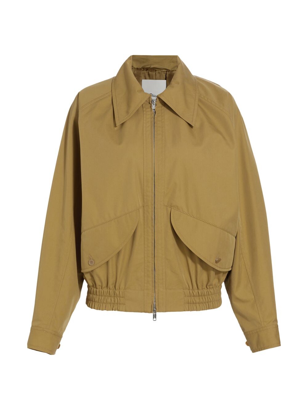 

Джинсовая куртка свободного кроя на молнии 3.1 Phillip Lim, хаки