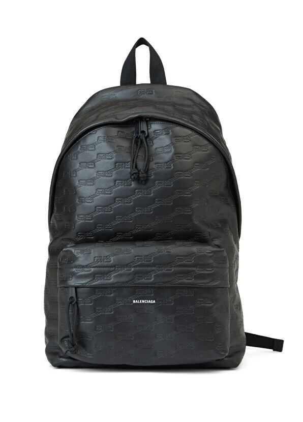 

Мужской кожаный рюкзак Balenciaga, черный