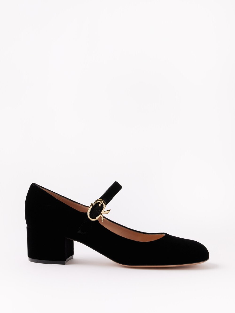 

Бархатные туфли ribbon 45 mary jane Gianvito Rossi, черный