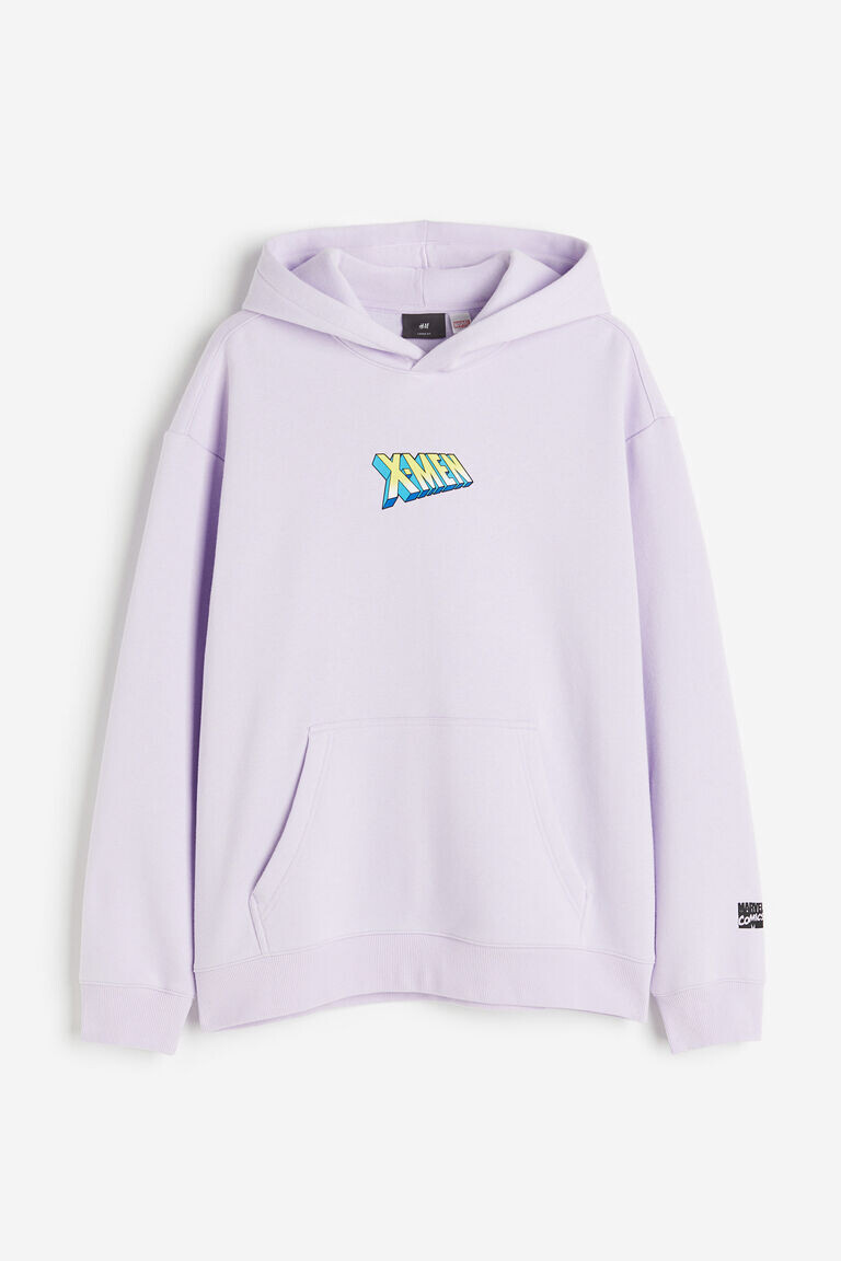 

Свободная толстовка с капюшоном H&M, фиолетовый