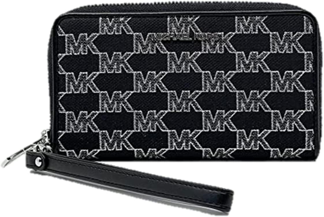 

Michael Kors Jet Set Travel Large Phone Case Wristlet Wallet MK Black Multi