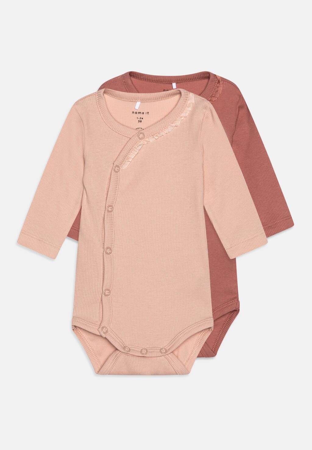 

Боди NBFBEGONIA WRAP 2 PACK Name it, цвет ash rose
