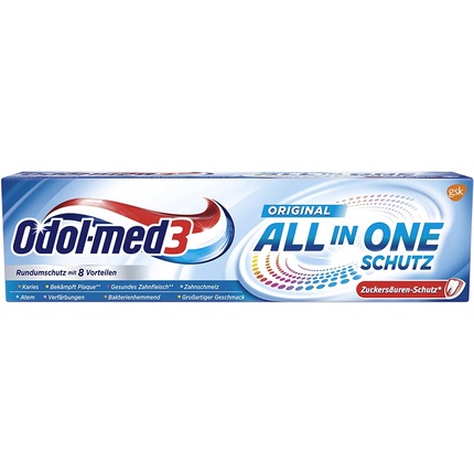 Одол-Мед3 Оригинальная зубная паста Универсальная для ухода за зубами 75мл, Odol-Med 3