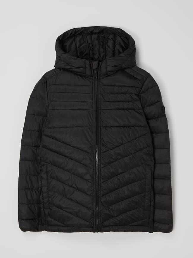 

Стеганая куртка с капюшоном модель "Эгерой" Jack & Jones, черный
