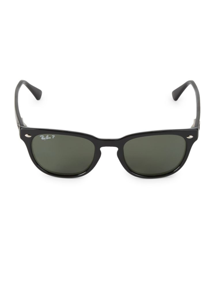 Поляризованные солнцезащитные очки 49MM Ray-Ban, цвет Black Green