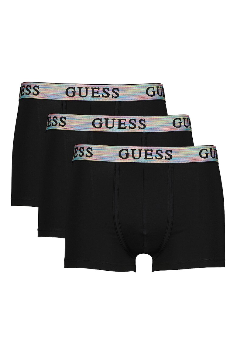 

Боксеры с логотипом - 3 пары Guess, зеленый