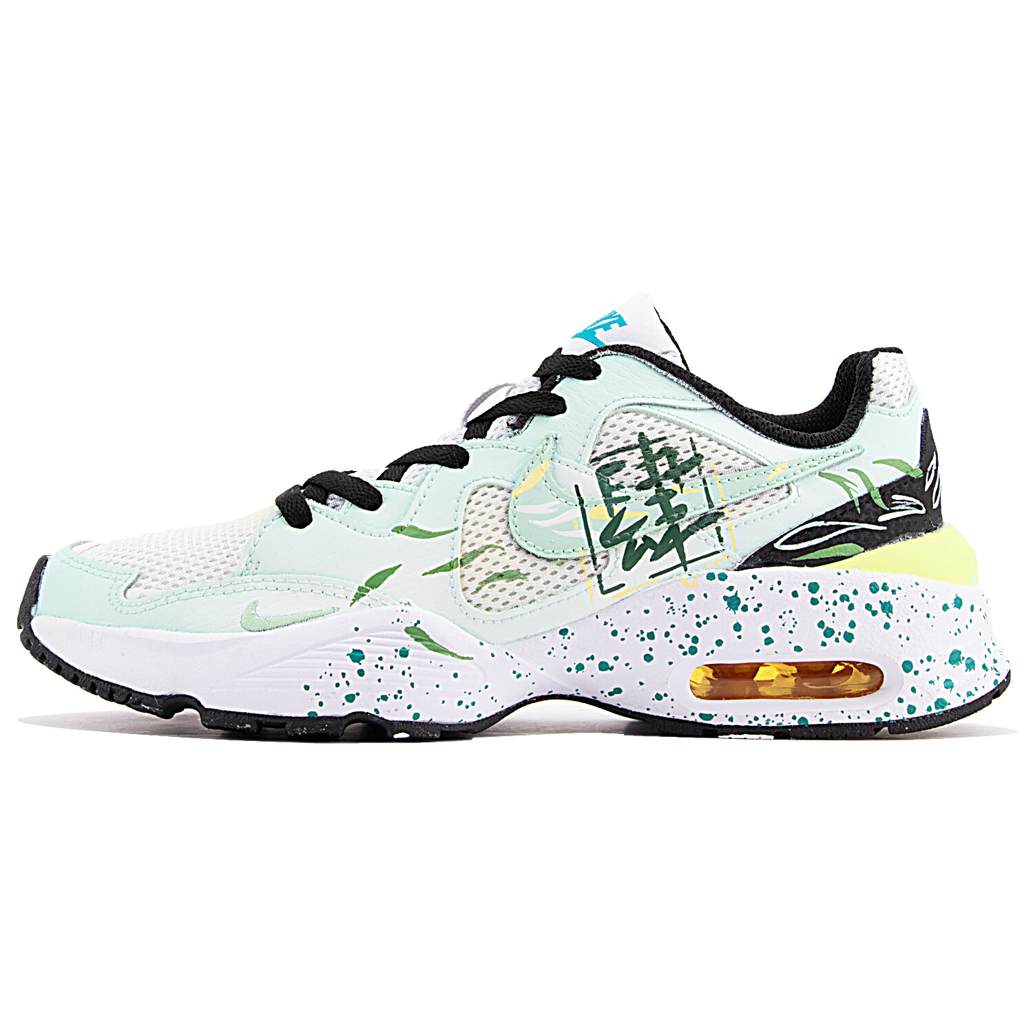 

Кроссовки Air Max Fusion женские с низким верхом, зеленые/белые/желтые Nike