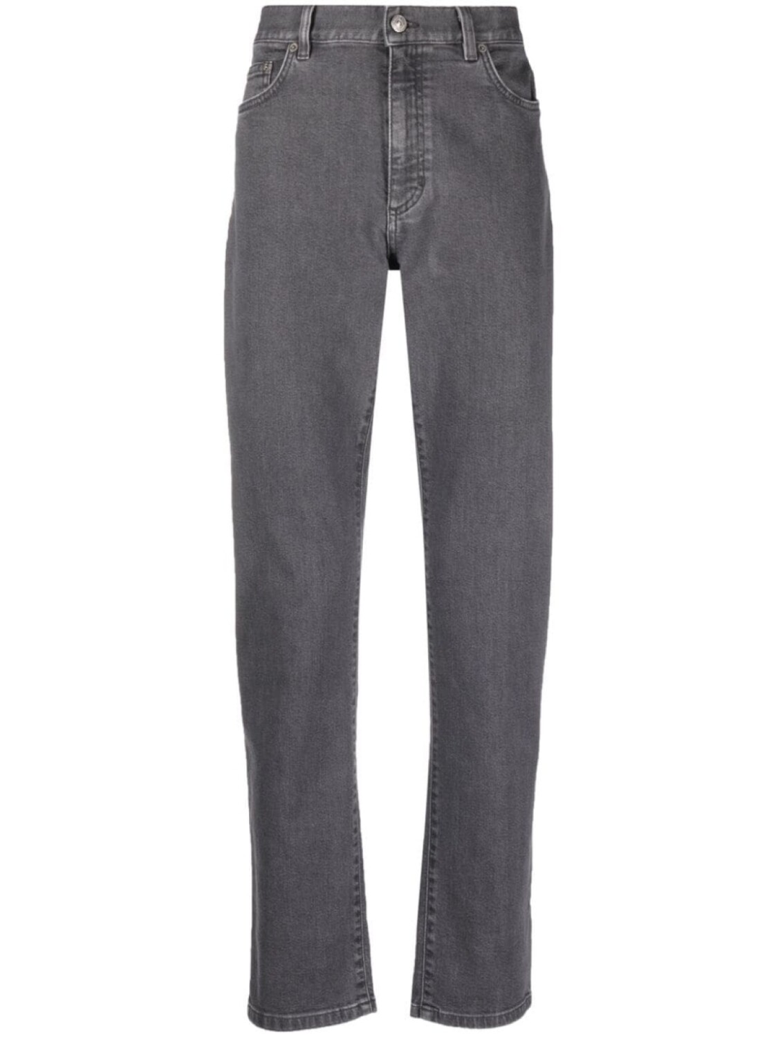 

Zegna прямые джинсы средней посадки, серый
