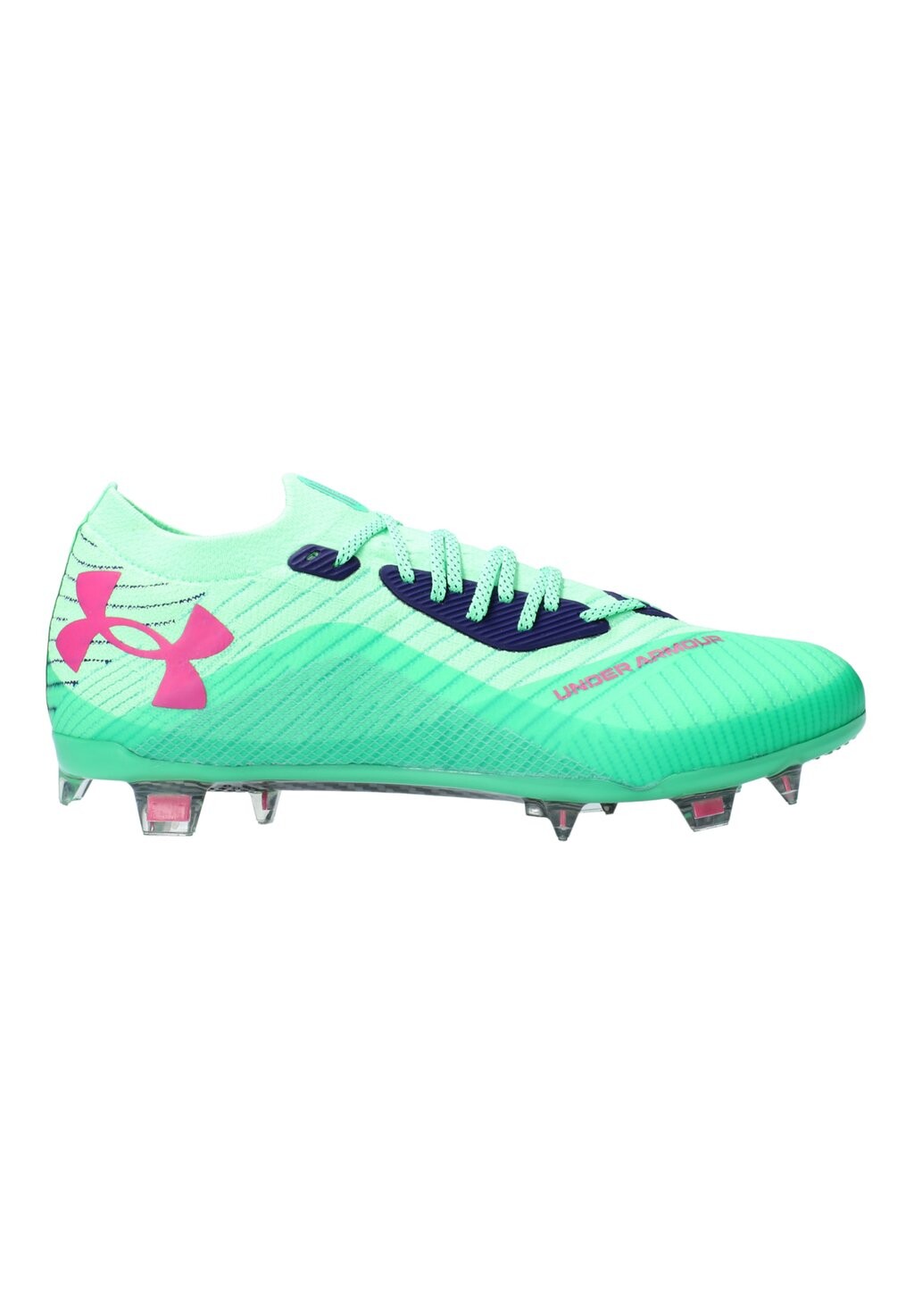 Футбольные бутсы с шипами SHADOW ELITE Under Armour, цвет matrix green vapor green astro pink