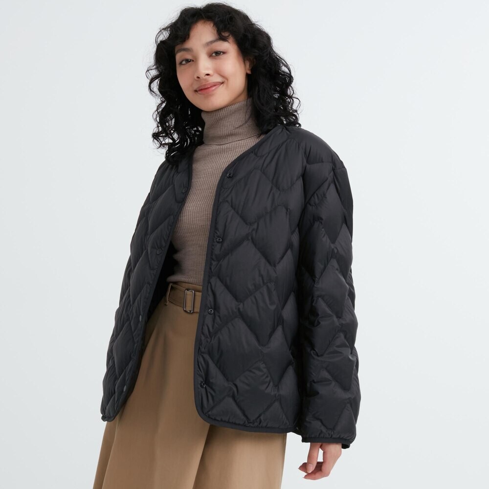 

Куртка Uniqlo легкая повседневная премиум-класса, черный