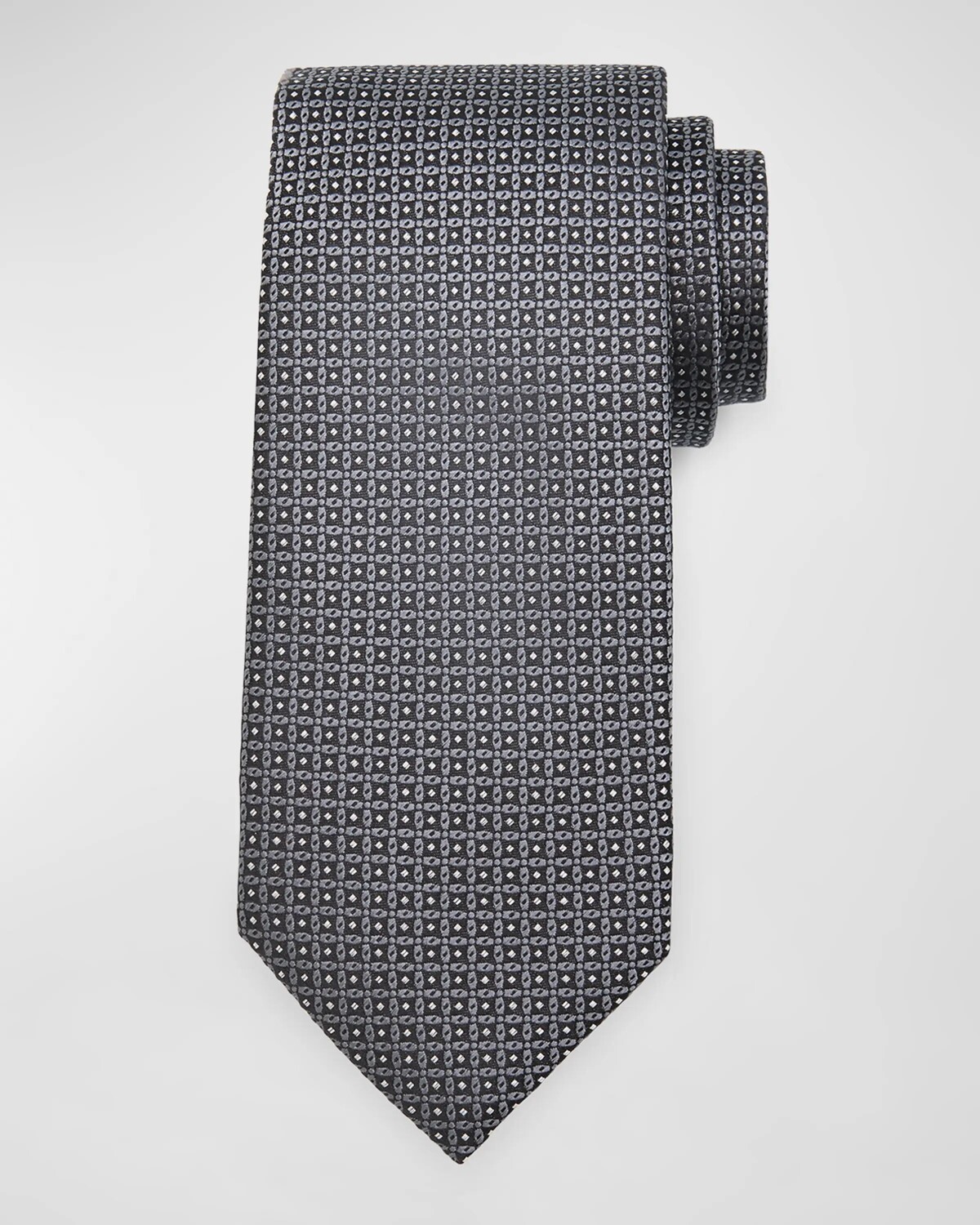 

Мужской шелковый жаккардовый галстук Pin Point Canali, цвет Green