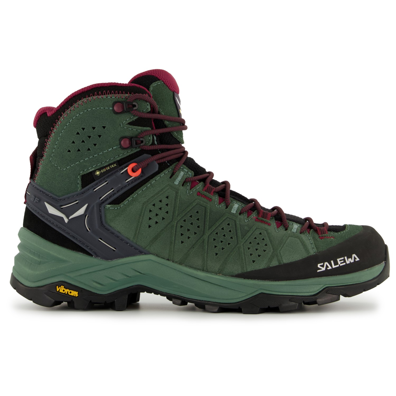 цена Ботинки для прогулки Salewa Women's Alp Trainer 2 Mid GTX, цвет Duck Green/Rhododendon