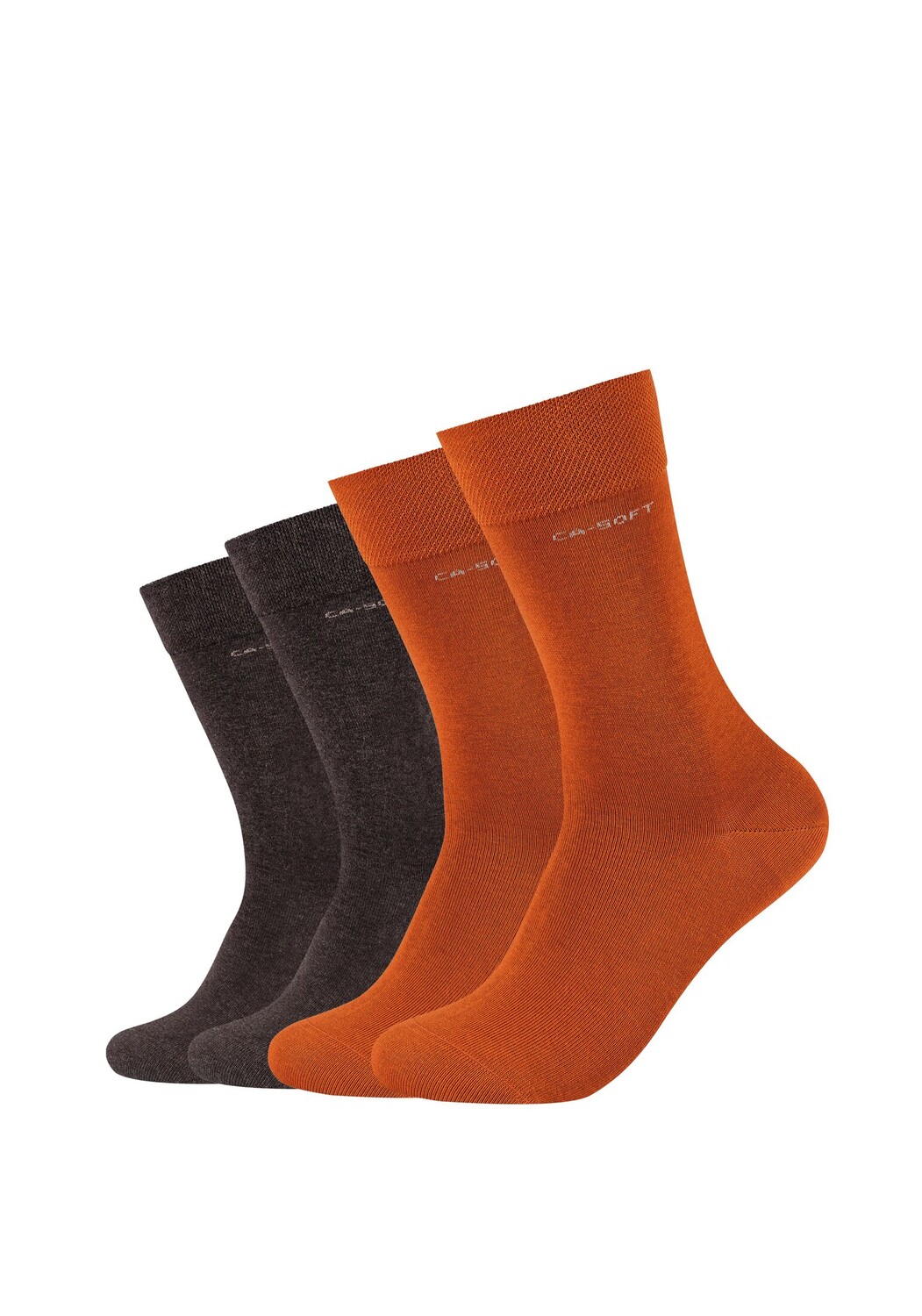 

Носки camano verstärktem Fersen und Zehenbereich 4 шт ca soft, цвет rust