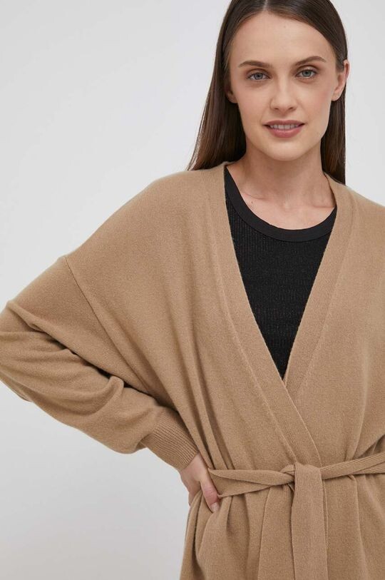

Шерстяной кардиган United Colors of Benetton, коричневый