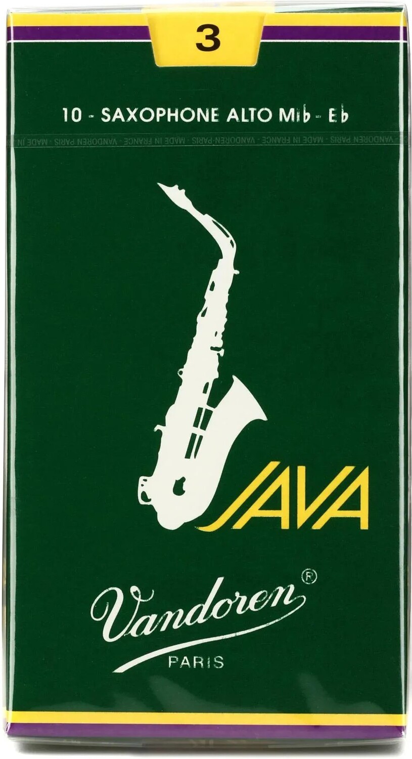 

Vandoren SR263 — Зеленые трости для альт-саксофона JAVA — 3,0 (10 шт.)