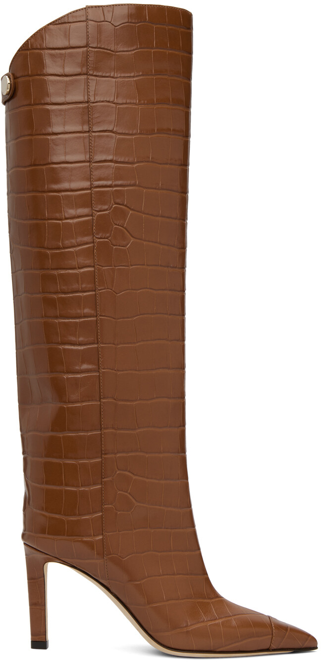 

Тановые ботинки Alizze 85 Jimmy Choo, Коричневый