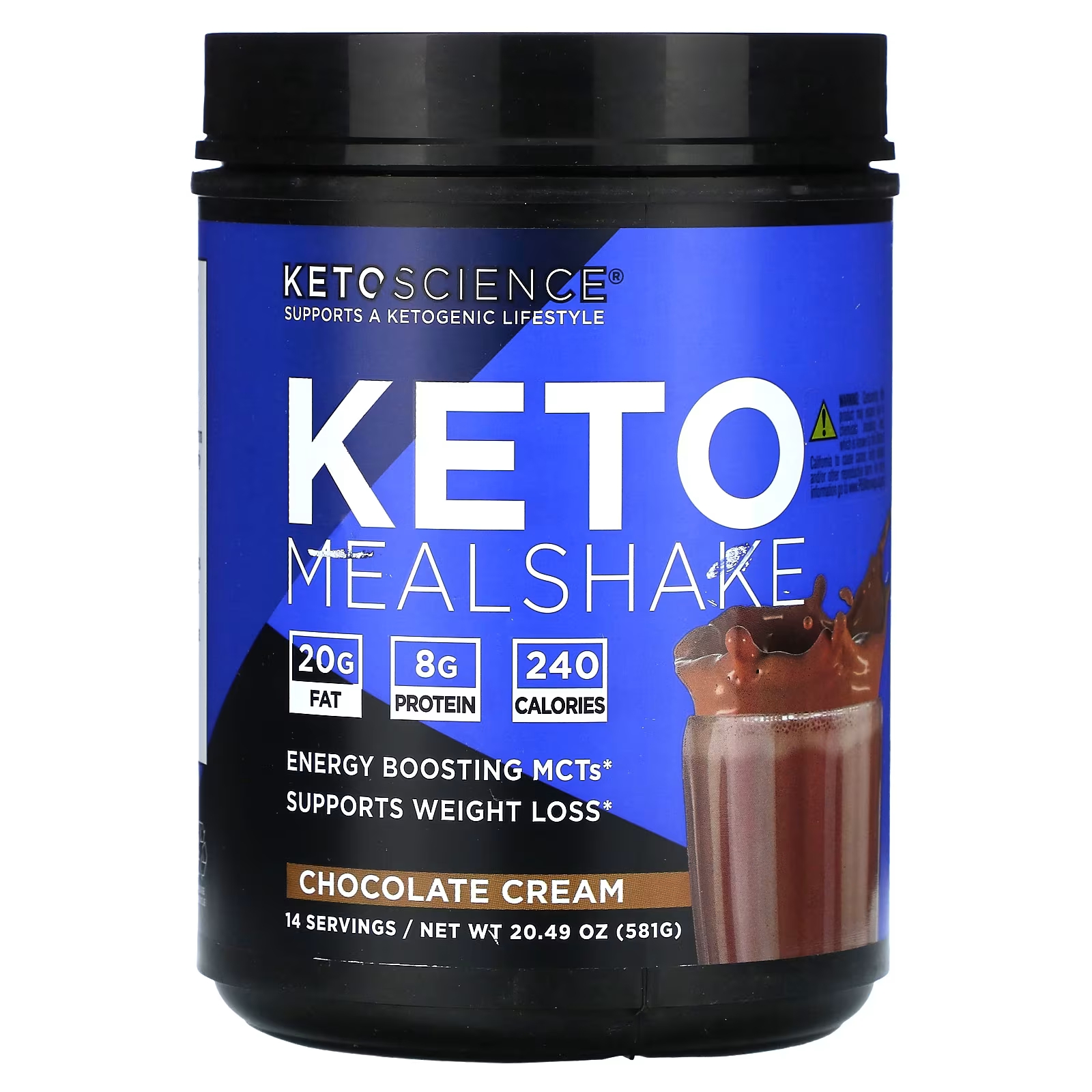 Крем шоколадный Keto Science Keto Meal Shake raw organic meal shake