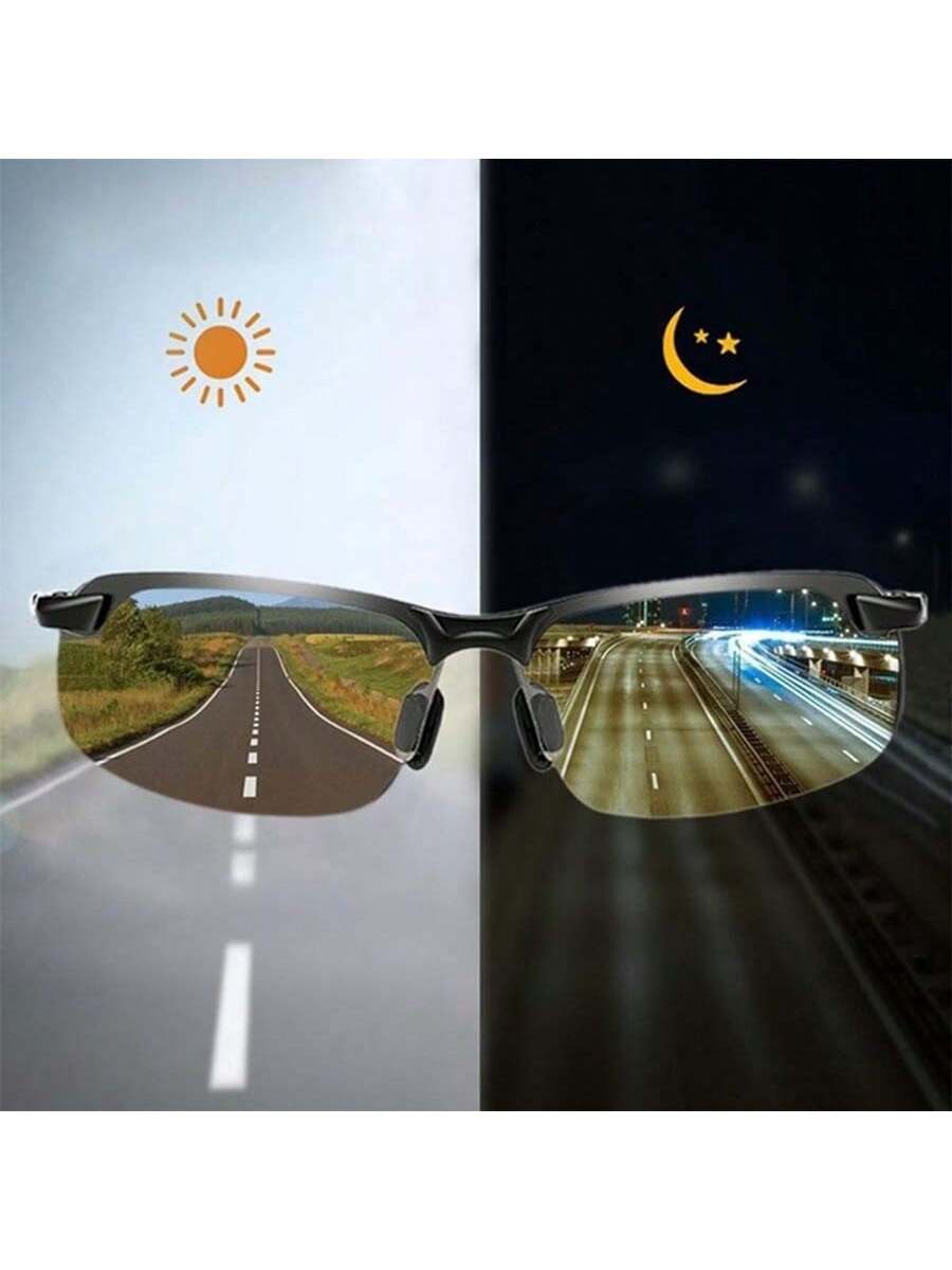Мужские меняющие цвет солнцезащитные очки для дневного и ночного вождения, многоцветный очки для мотокросса ветрозащитные противоударные защитные очки для езды на открытом воздухе спортивное снаряжение