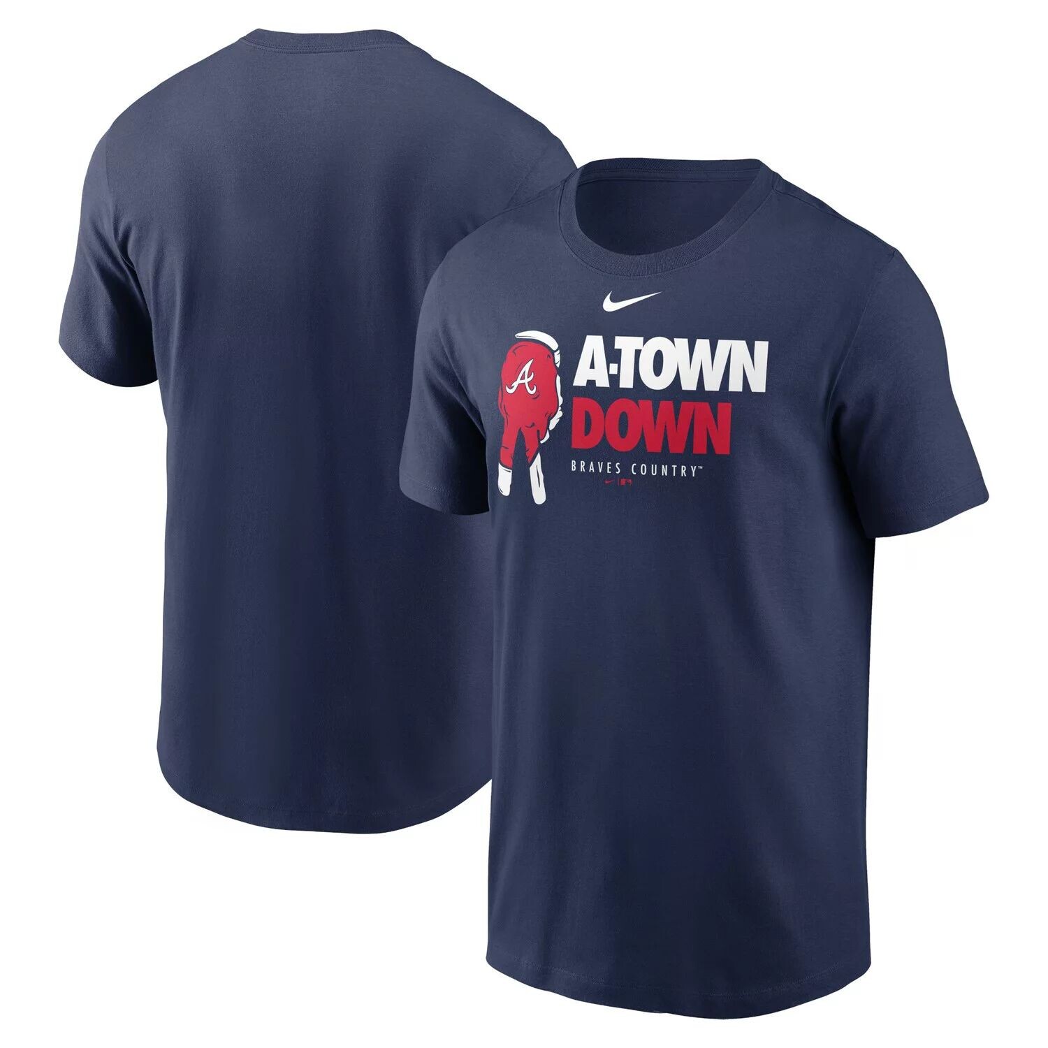 

Мужская темно-синяя футболка Nike Atlanta Braves A-Town Down Local Team, Синий