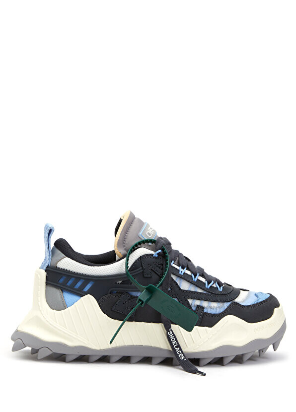 

Женские кроссовки с сине-серым логотипом Off-White
