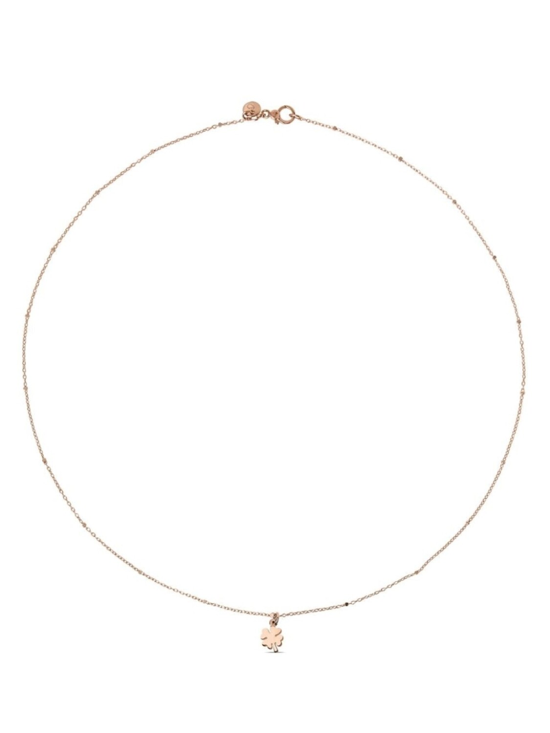 

Колье Mini Four Leaf Clover из розового золота Dodo, розовый