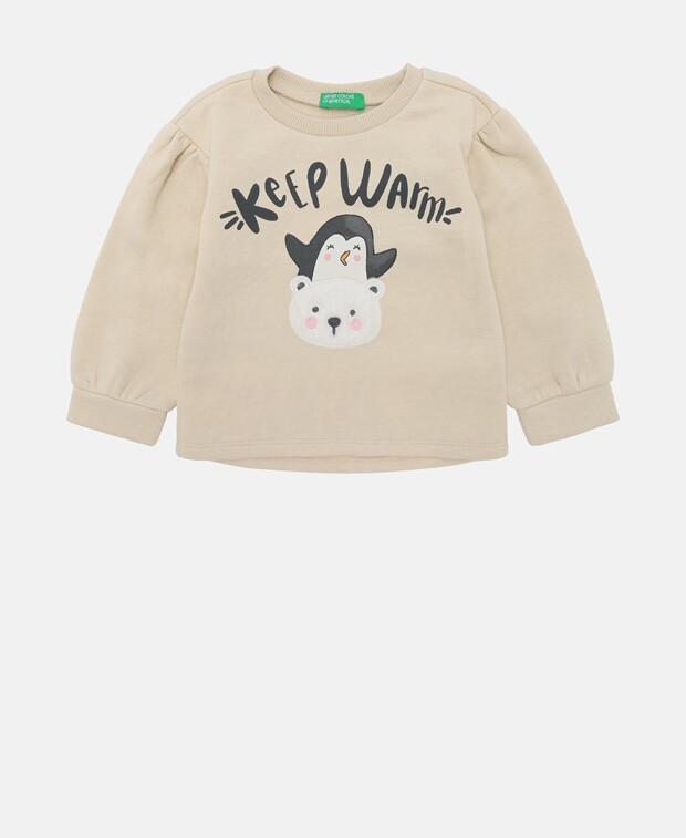 

Джемпер с длинными рукавами United Colors of Benetton, песочный