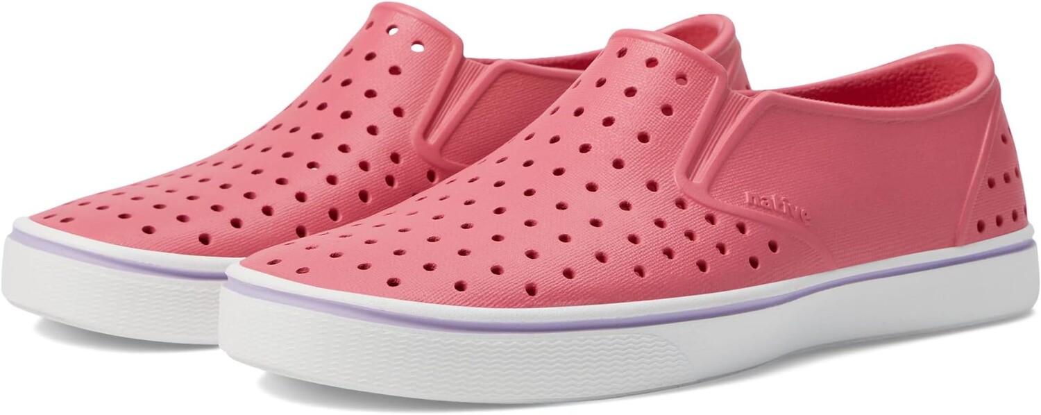 

Кроссовки Miles Slip-On Sneakers Native Shoes Kids, цвет Dazzle Pink/Shell White/Healing Purple
