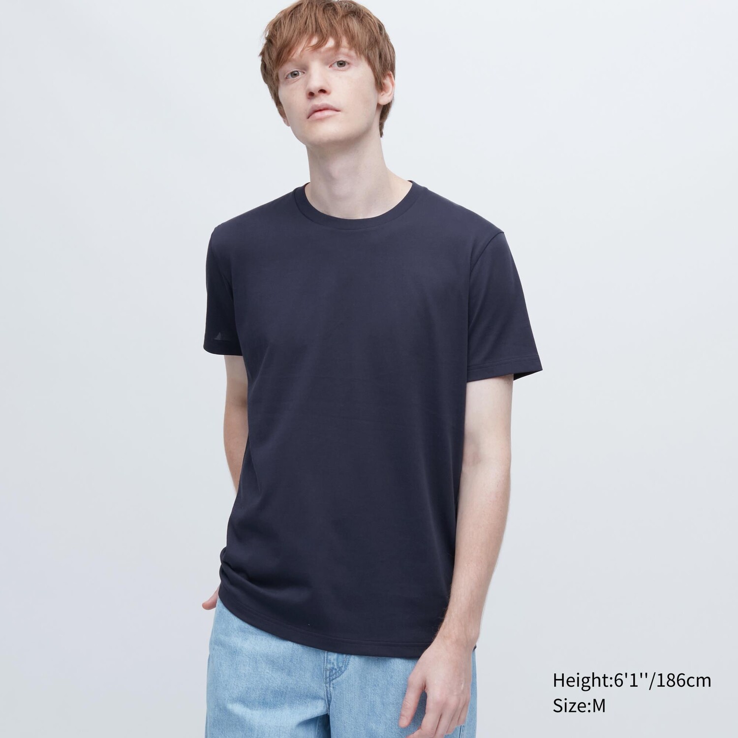 

Футболка Uniqlo Dry Color с круглым вырезом, темно-синий